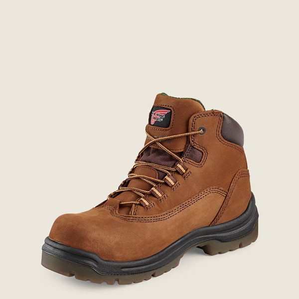 Work Støvler Dame - Red Wing King Toe® - 5-Inch Waterproof Safety Toe - Brune - MEAJBW-905